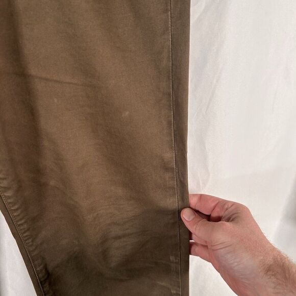 J Brand Kane Pants Men's 32 Brown Cotton Blend Pockets Button Zip - Picture 4 of 11